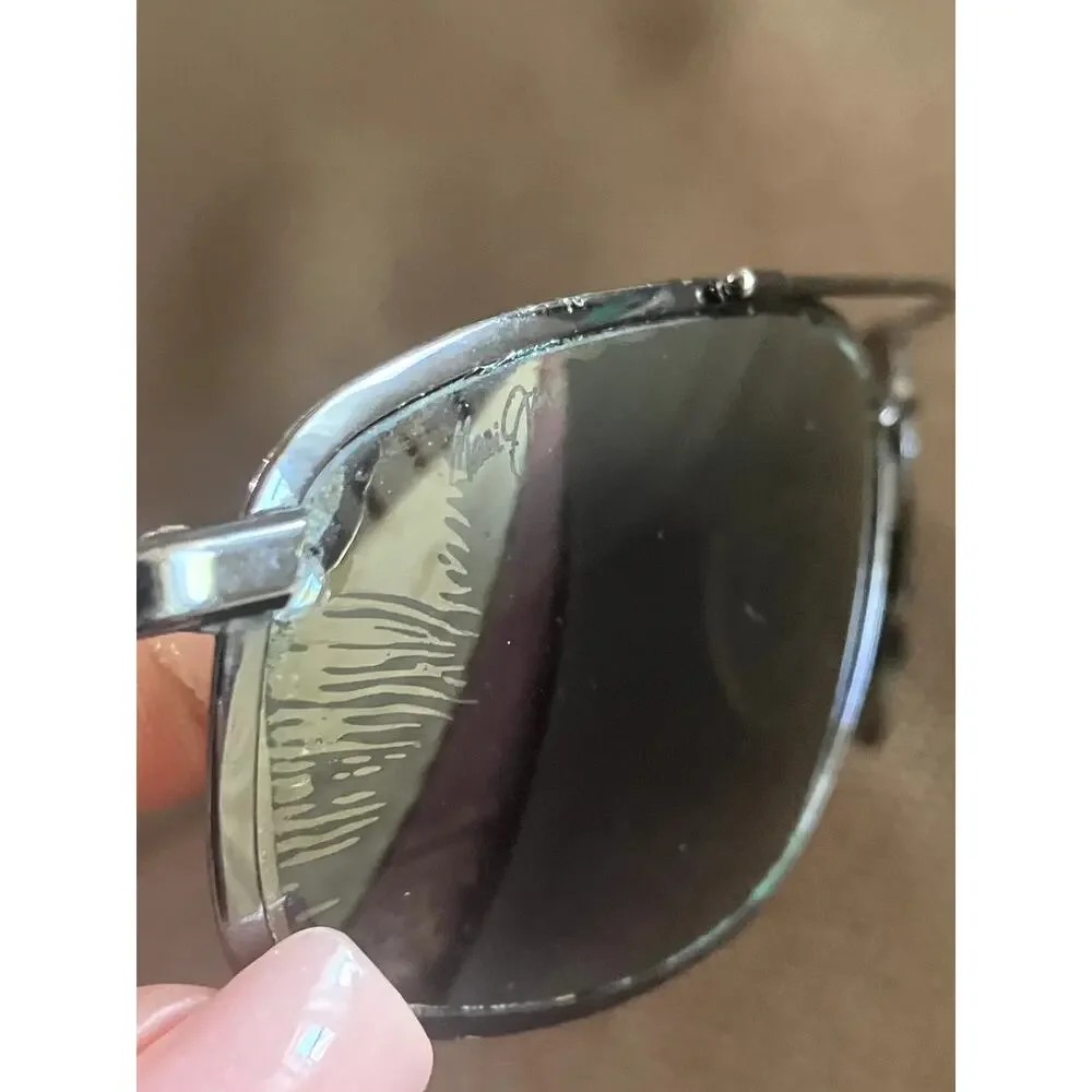 MAUI JIM Polarized Men's Sunglasses DARK Lenses Pre-Owned with Wear BEACH VACAY
